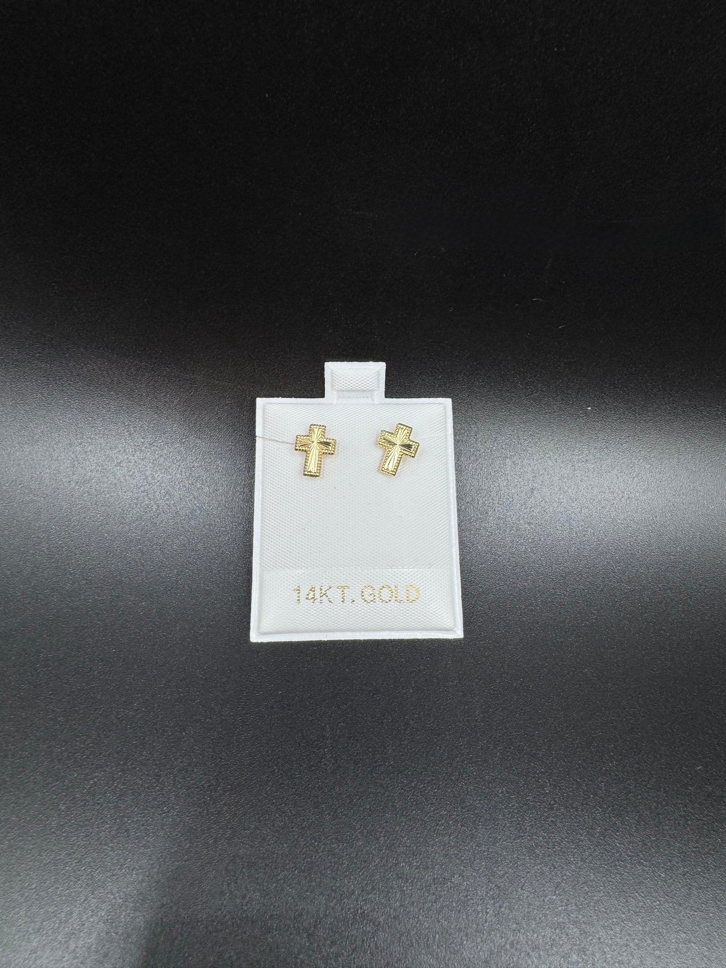 Gold Cross earrings