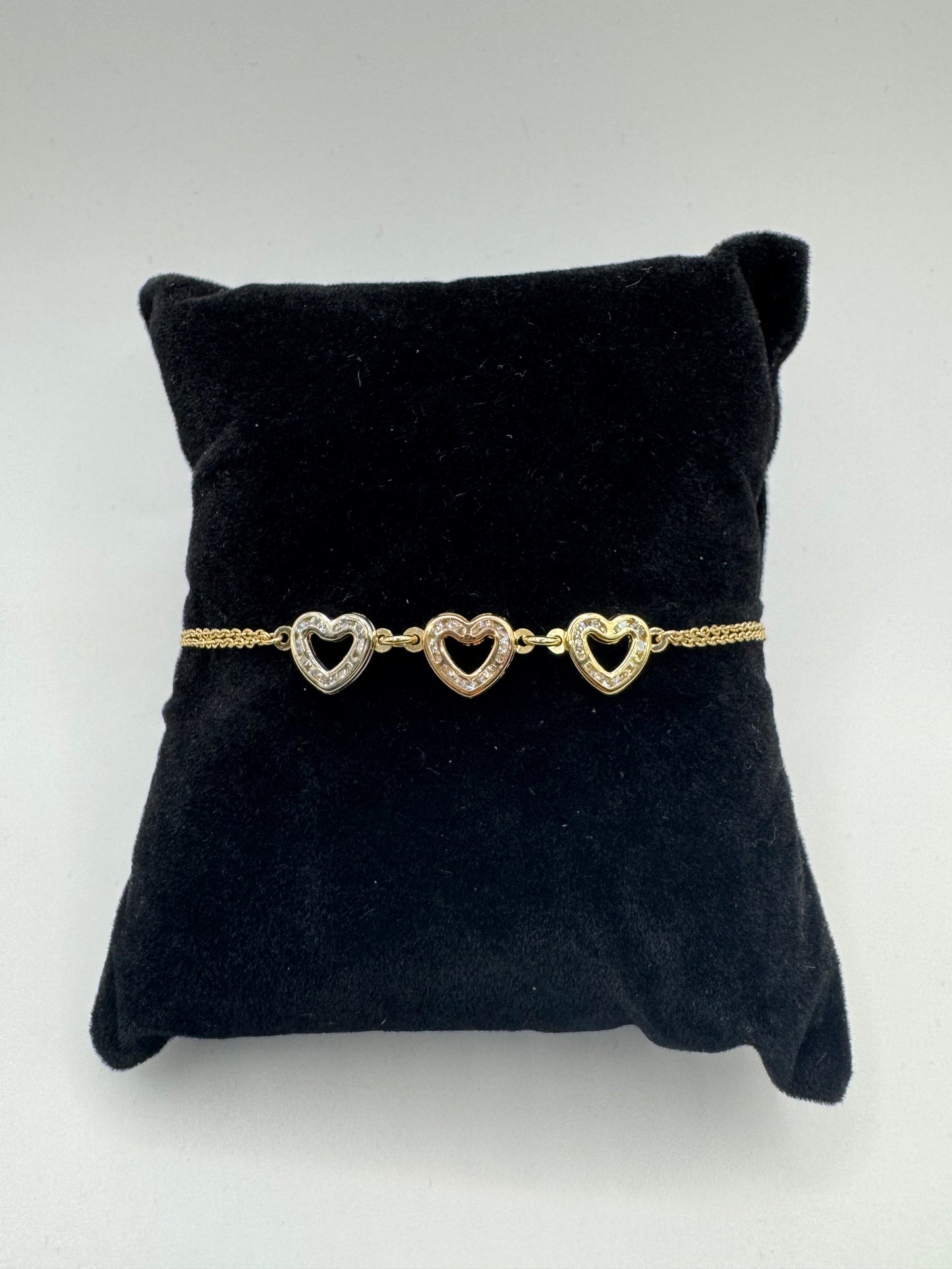 3 Heart bracelet